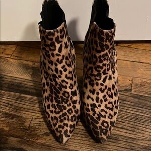 Leopard Print Ankle Boots